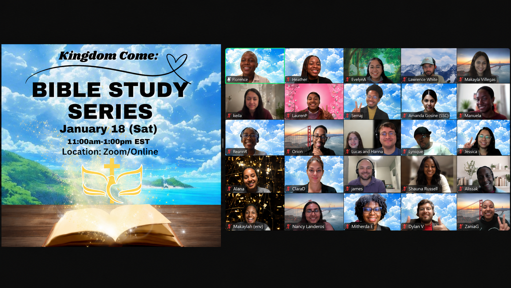 The Net online community — believers from every background connecting on video